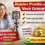 Eu vou Criar 10 roteiros prontos para vídeos que vendem.