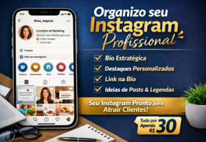 Eu vou Criar e organizar seu Instagram profissional completo