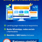 Eu vou criar seu site institucional moderno