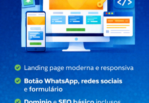 Eu vou criar seu site institucional moderno