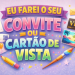 Eu vou fazer um convite ou cartão de visita para você