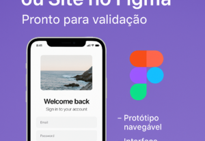 Eu vou fazer seu Protótipo/design de App ou Site