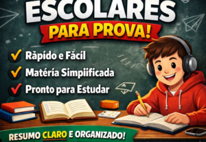 Eu vou fazer resumo escolar simples e claro