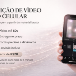 Eu vou editar seu vídeo de forma manual e personalizada.