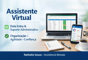 Eu vou registrar e organizar dados em planilhas ou documento...