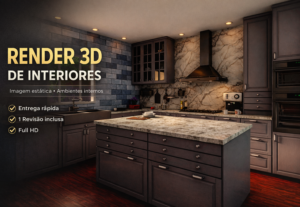 Eu vou fazer Renderização 3D de ambientes internos