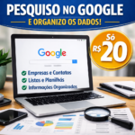 Eu vou fazer pesquisas para você