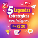 Eu vou Criar 5 legendas estratégias para seu Instagram.