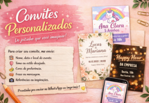 Eu vou fazer o convite do seu evento