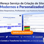 Eu vou criar sites institucionais, sistemas e landing pages