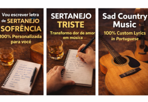 Eu vou Escrever letra de sertanejo sofrência com emoção real
