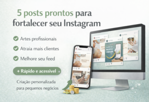 Eu vou Criar 5 posts profissionais para Instagram