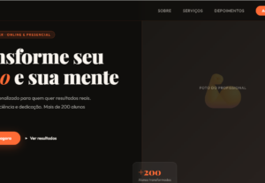 Eu vou colocar seu site no ar hoje landing page profissional