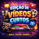 Eu vou editar seu vídeo do Tiktok/Instagram/Shorts