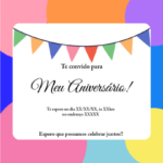 Eu vou fazer o modelo do convite para sua festa