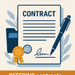 Eu vou redigir e revisar seus contratos.