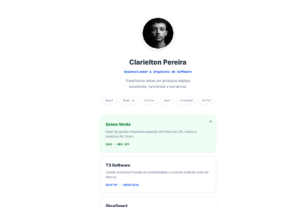 Eu vou criar um site de 1 pagina para você profissional