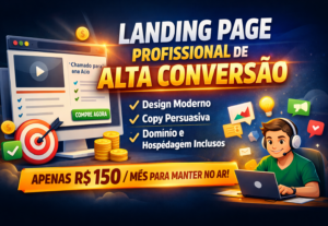 Eu vou criar uma Landing Page de Alta Conversão