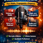 Eu vou criar a vinheta áudio ideal para o seu negócio
