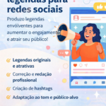 Eu vou fazer Serviço de criação de legendas para redes socia...