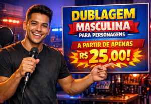 Eu vou ser a melhor voz masculina para o seu personagem