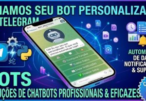 Eu vou criar seu bot de telegram profissional