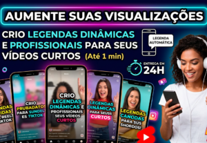 Eu vou Colocar legendas dinâmicas em seus vídeos.