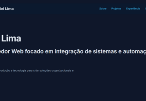 Eu vou Desenvolver seu portfólio web simples e moderno