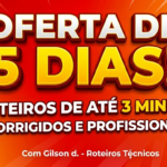 Eu vou Fazer 7 roteiros profissionais para vídeos de até 3 m...