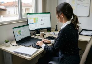 Eu vou digitar dados e organizar planilhas