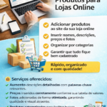 Eu vou cadastrar produtos na sua loja virtual