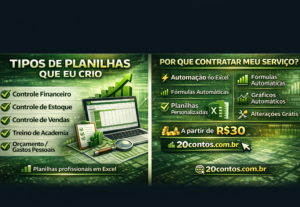 Eu vou Criar/Formatar Planilhas Personalizadas no Excel.