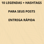 Eu vou Criar 10 legendas criativas para Instagram ou TikTok