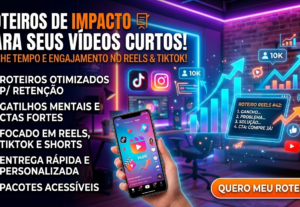Eu vou Criar roteiro para seu vídeo nas redes sociais