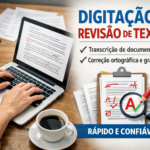 Eu vou fazer Digitação / correção de textos.