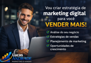 Eu vou criar estratégia profissional de marketing e vendas