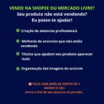 Eu vou cadastrar produtos no Mercado Livre e Shopee para voc...