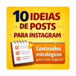 Eu vou fazer 10 ideias de posts para Instagram