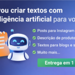 Eu vou criar textos com inteligência artificial
