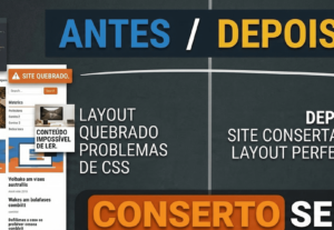 Eu vou consertar bugs de HTML e CSS no seu site
