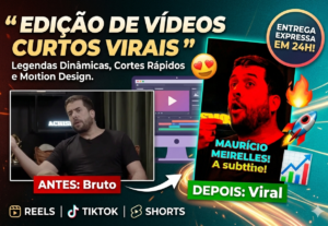 Eu vou editar seu vídeo curto, Shorts, Reels e TikTok