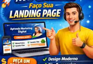 Eu vou criar sua landing page profissional em HTML CS