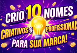 Eu vou criar 10 nomes criativos e profissionais para sua mar...