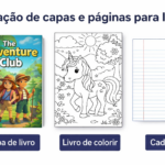 Eu vou criar páginas de caderno livros de colorir.