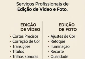 Eu vou transformar seus vídeos e fotos