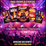 Eu vou fazer um flyer para seu show, entrego em até 4 horas