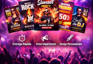 Eu vou fazer um flyer para seu show, entrego em até 4 horas