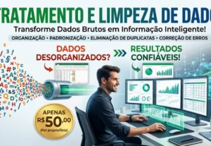 Eu vou limpar e organizar sua planilha de Excel/CSV em 24h