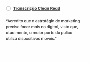 Eu vou Transcrever seu áudio com revisão profissional.