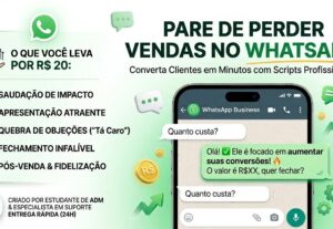 Eu vou criar 5 scripts de Venda para seu WhatsApp